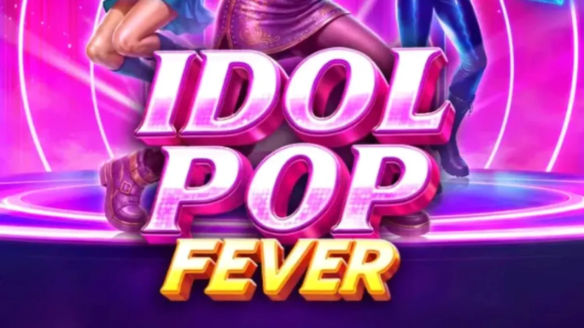 Idol Pop Fever slot machine interface with neon concert theme